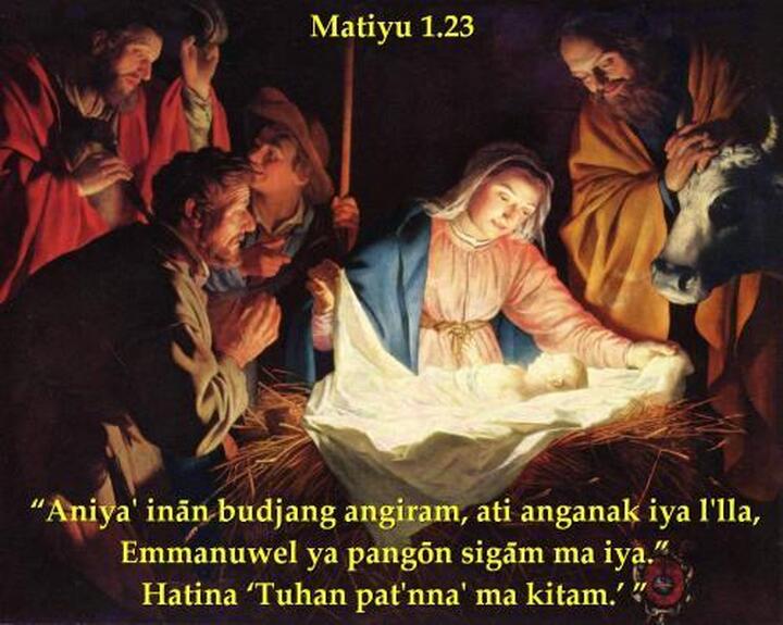 “Aniya' inān budjang angiram, ati anganak iya l'lla, Emmanuwel ya pangōn sigām ma iya.” Hatina ‘Tuhan pat'nna' ma kitam.’" Matiyu 1.23 “Aniya' inān budjang angiram, ati anganak iya l'lla, Emmanuwel ya pangōn sigām ma iya.” Hatina ‘Tuhan pat'nna' ma kitam.’" Matiyu 1.23